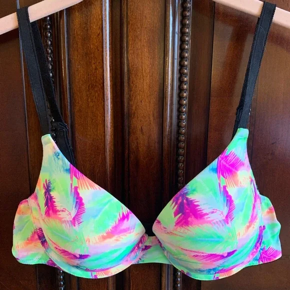PINK by Victoria’s Secret 34B Neon Tropical Bra - Picture 1 of 3